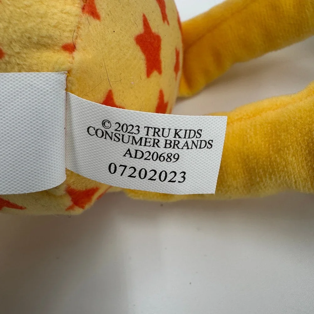 Geoffrey the Giraffe Plush‎ Toy Stuffed Animal Yellow Star Pattern Soft